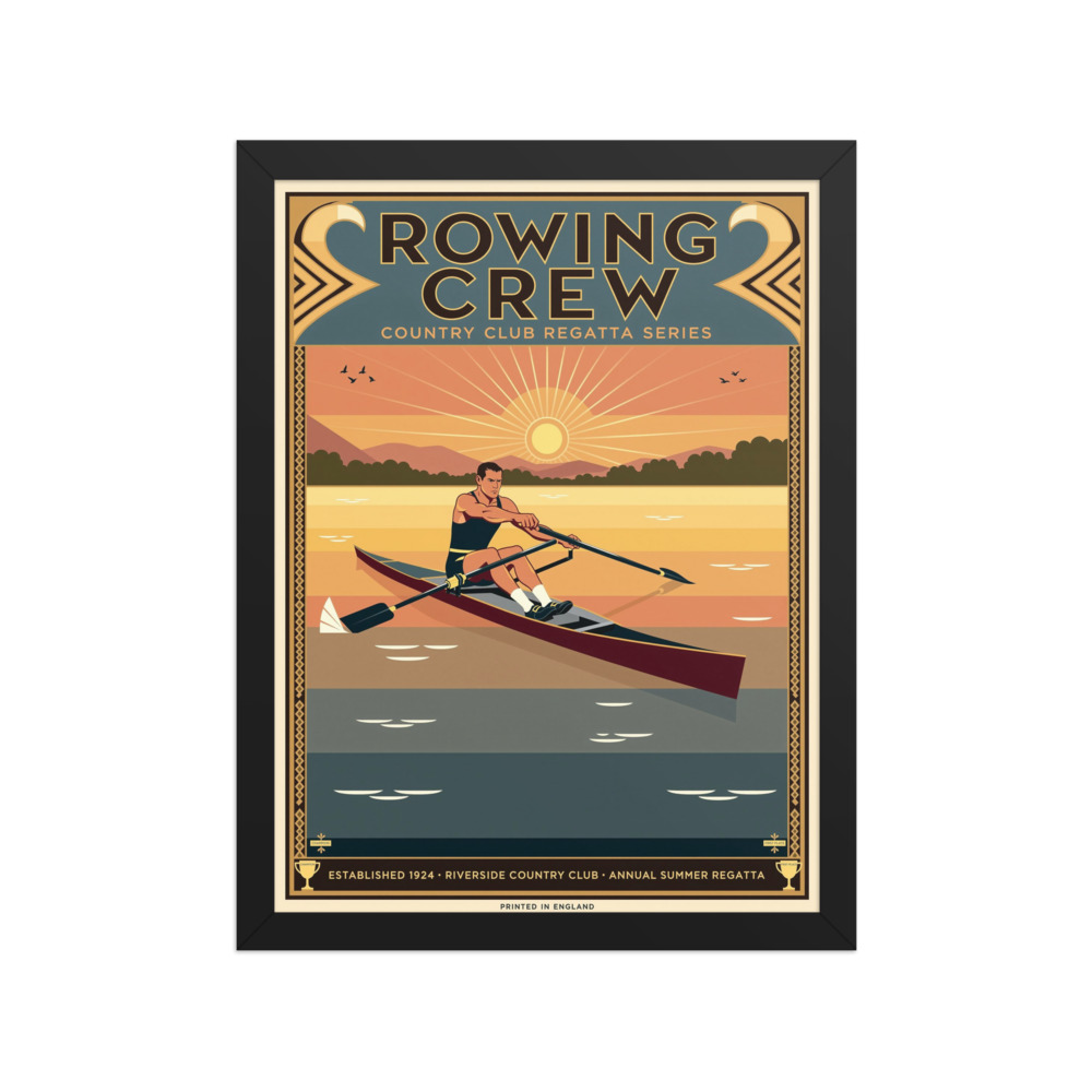 Rowing Crew Poster