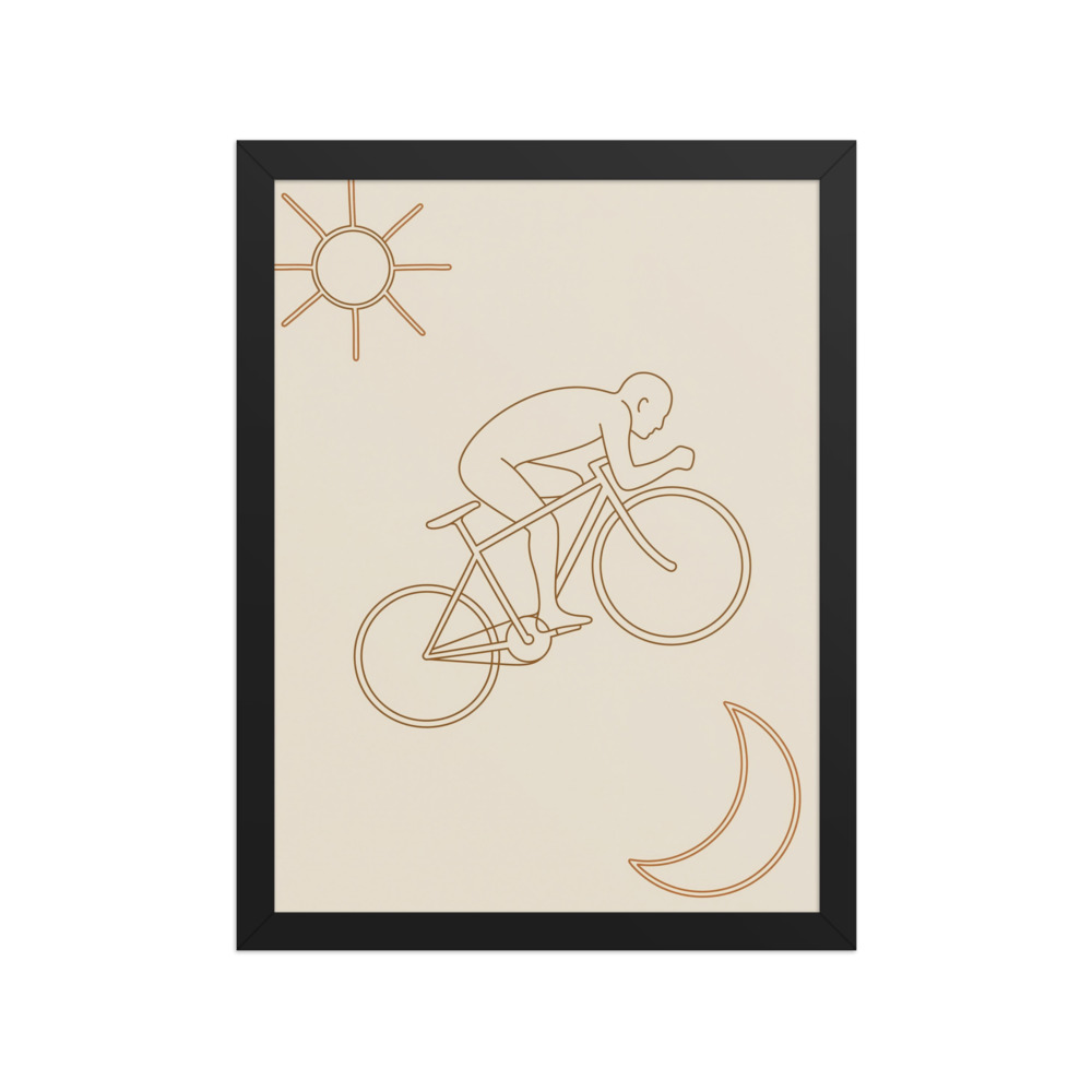 Cyclist Line Art