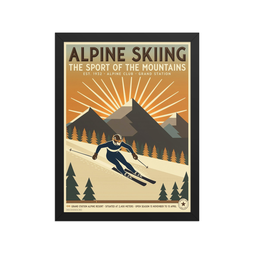 Alpine Ski Poster