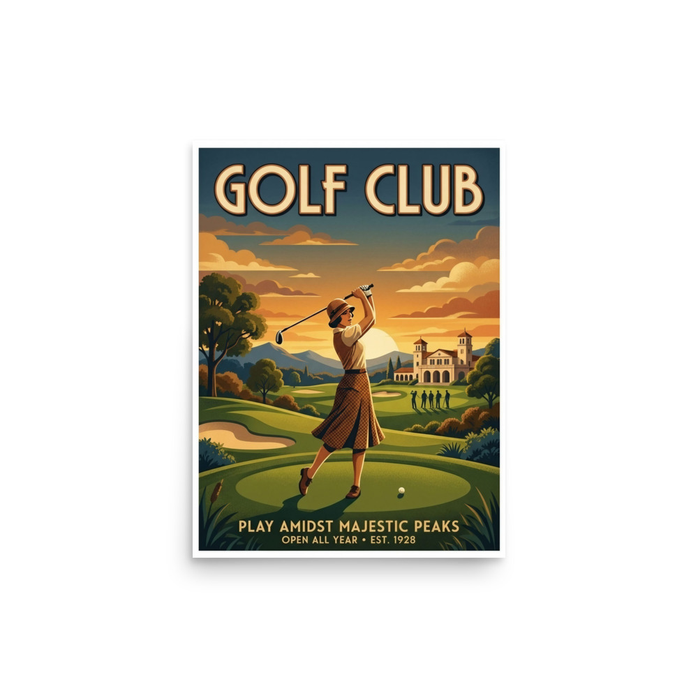 Golf Club Poster