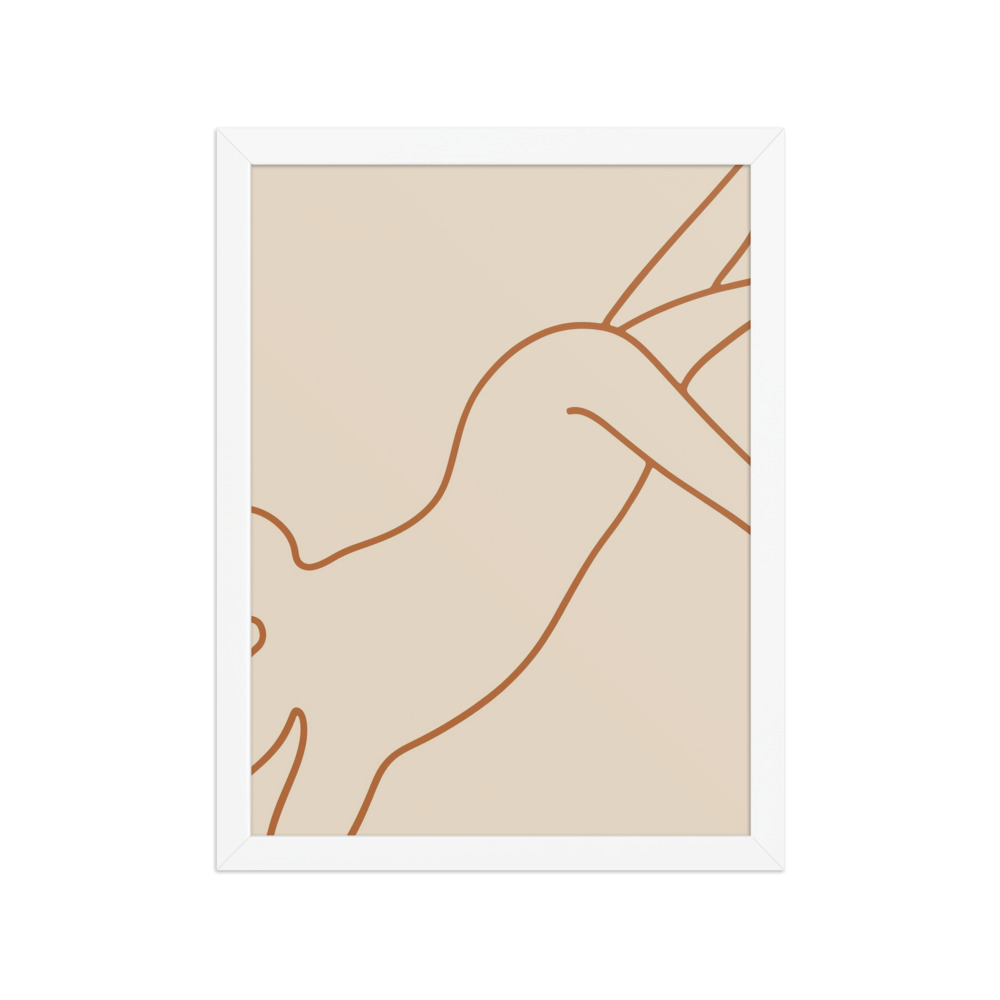 Reclining female figure Art Print, minimalist line art, modern boho wall decor, bedroom decor, gift for art lovers