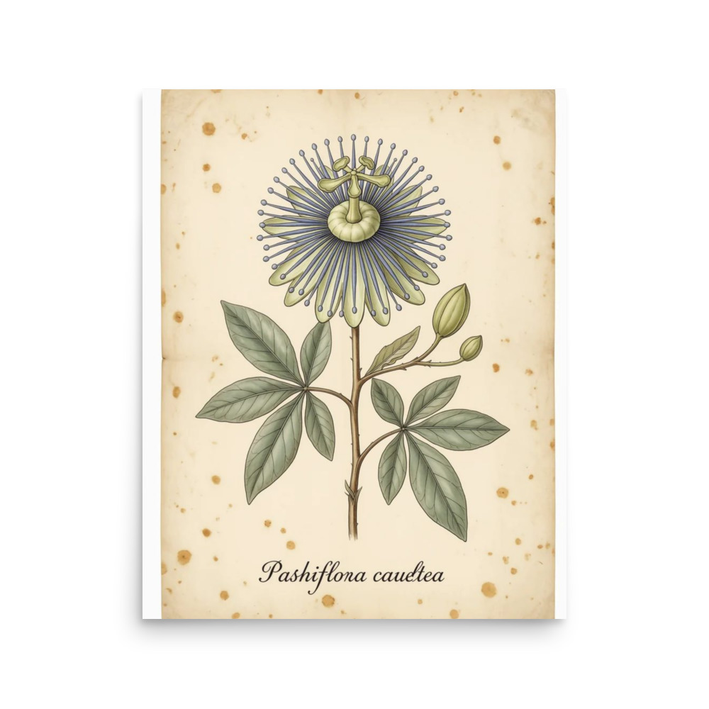 Passion Flower — Vintage Botanical Print