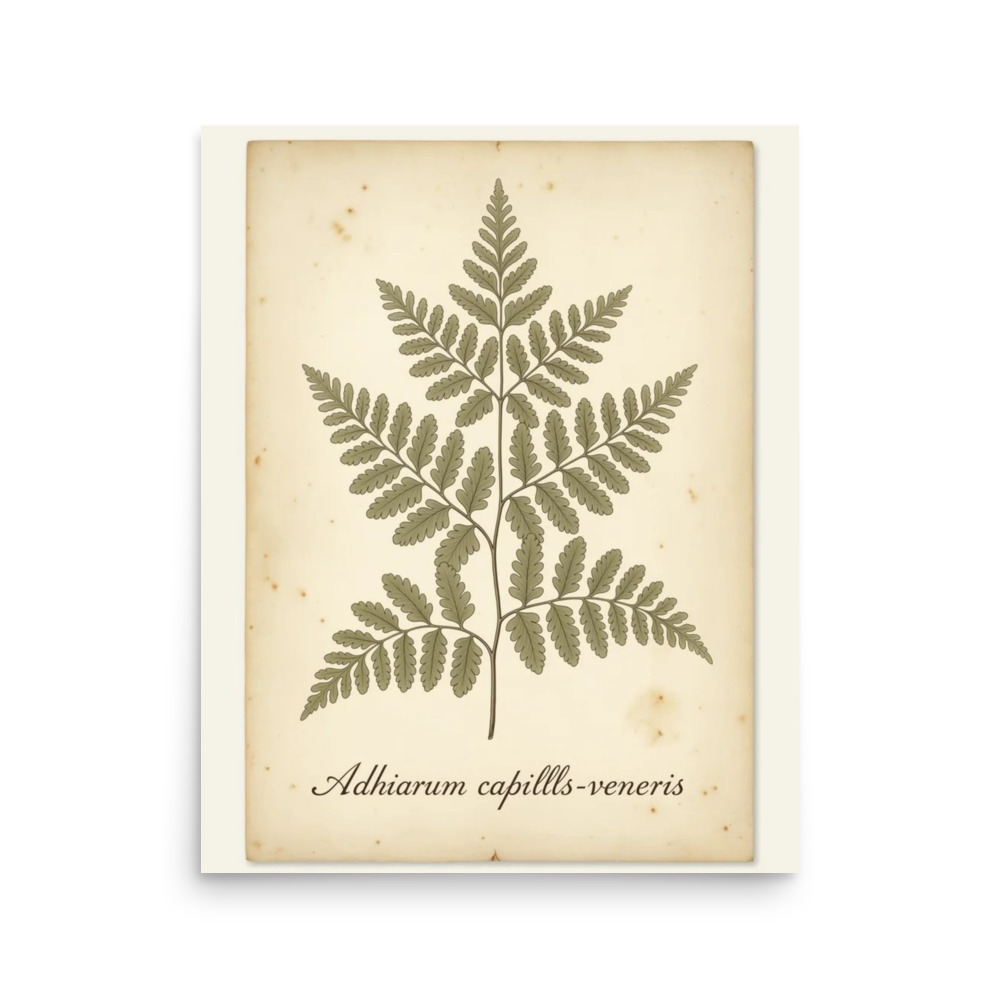 Maidenhair Fern — Vintage Botanical Print