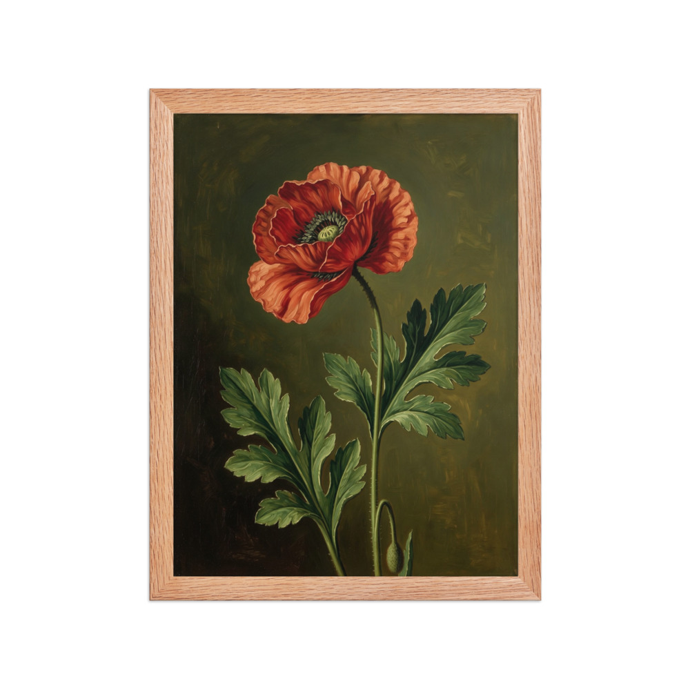 Poppy Oil Painting