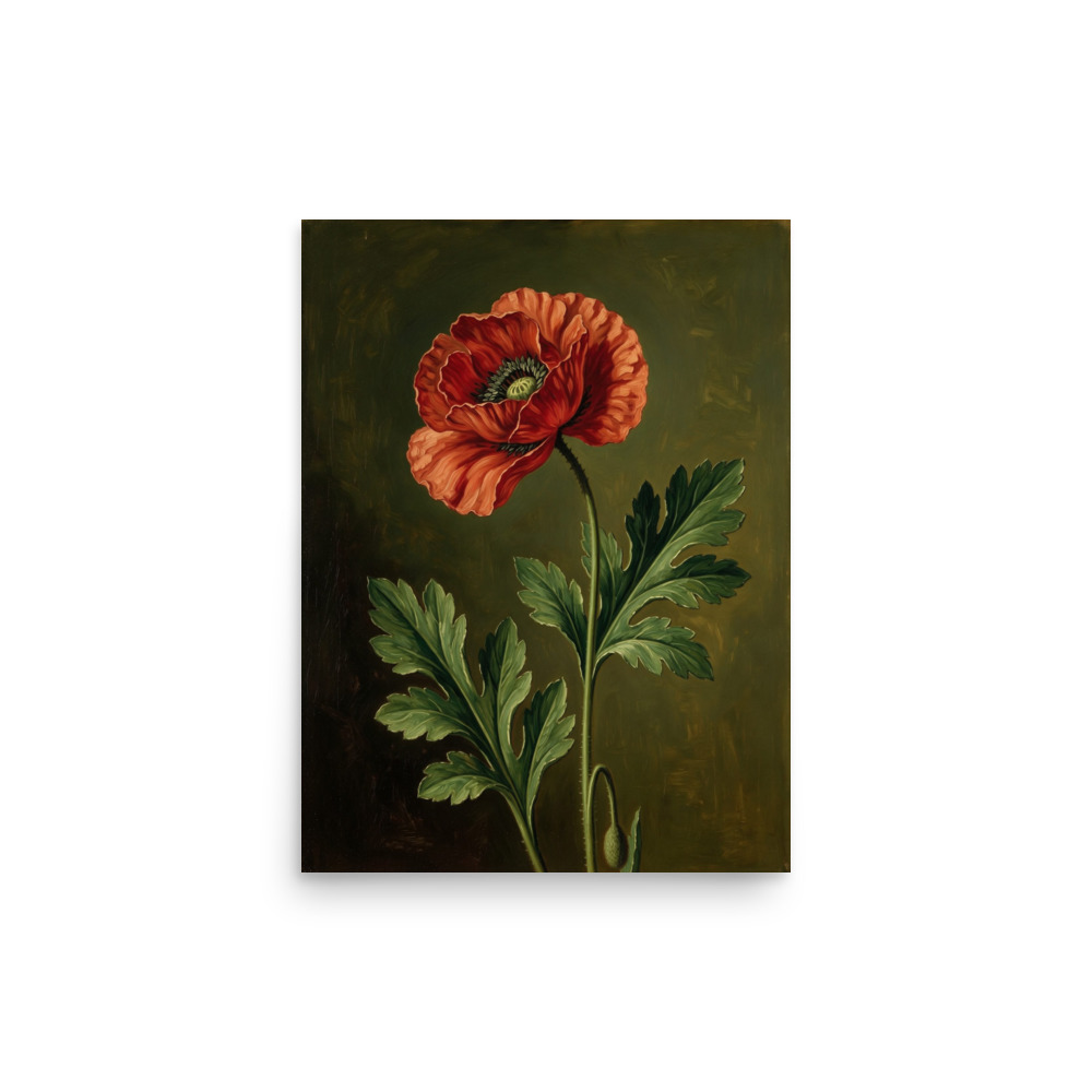 Poppy Oil Painting