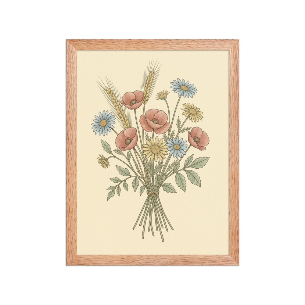 Poppy & Wheat Bouquet