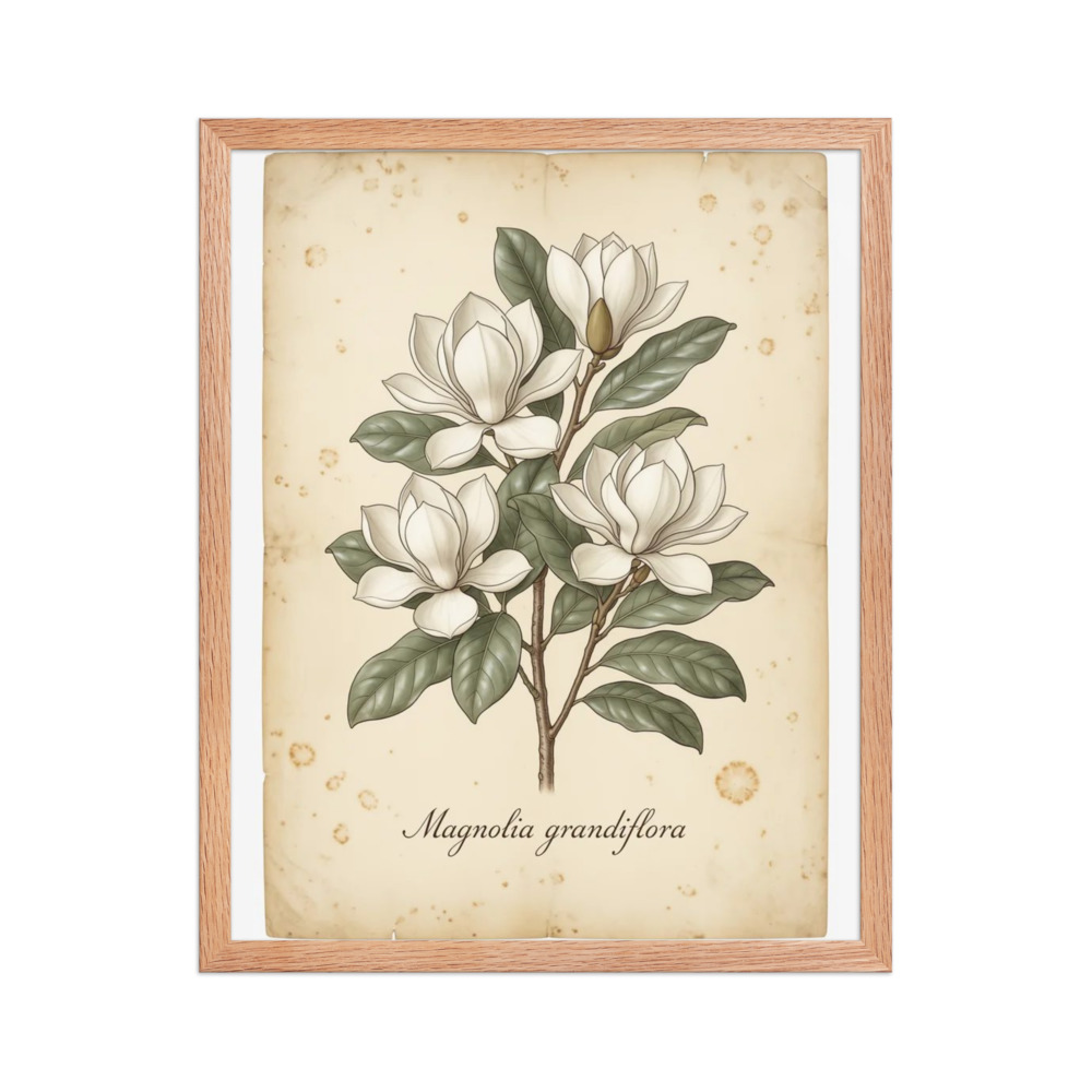 Magnolia β Vintage Botanical Print