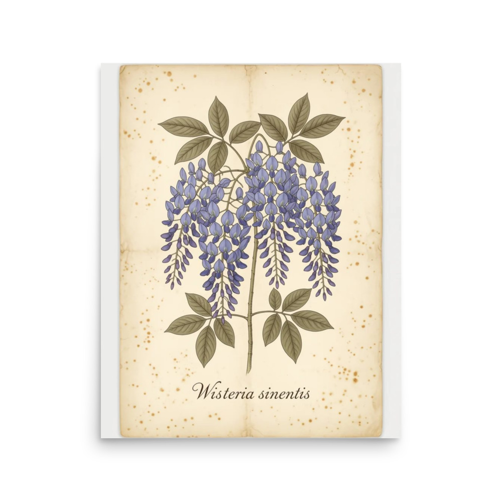 Wisteria — Vintage Botanical Print