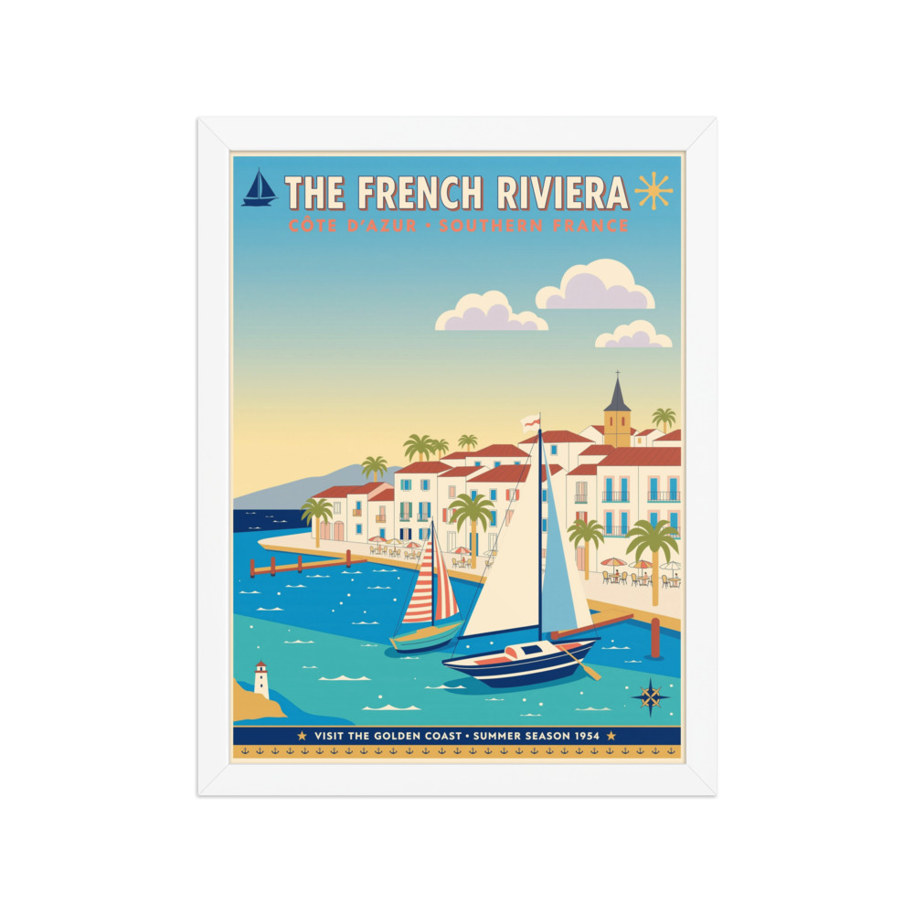 French Riviera Poster