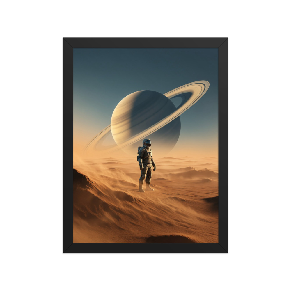 Deep Space Frontier Art Print, modern space decor, cosmic wall art, living room wall artwork, gift for space enthusiasts