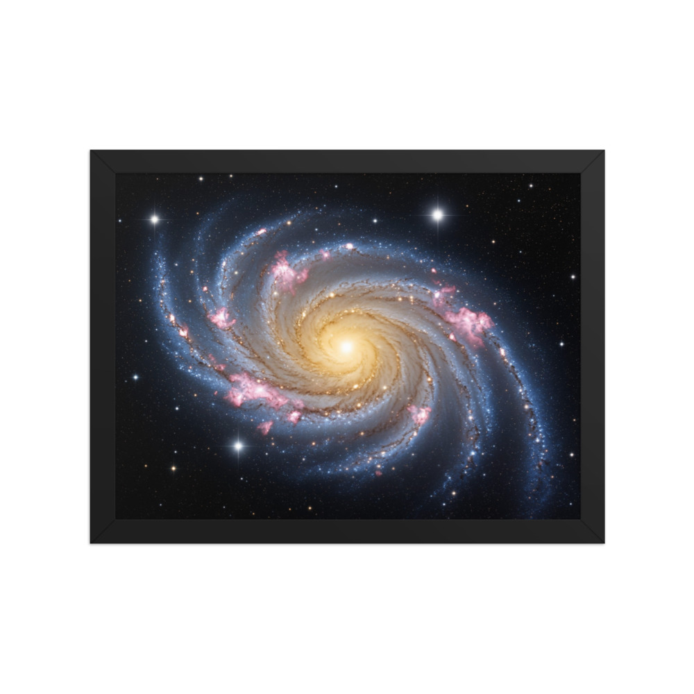 Andromeda Galaxy Art Print, Hubble astrophotography, space wall decor, bedroom decor, gift for astronomy lovers