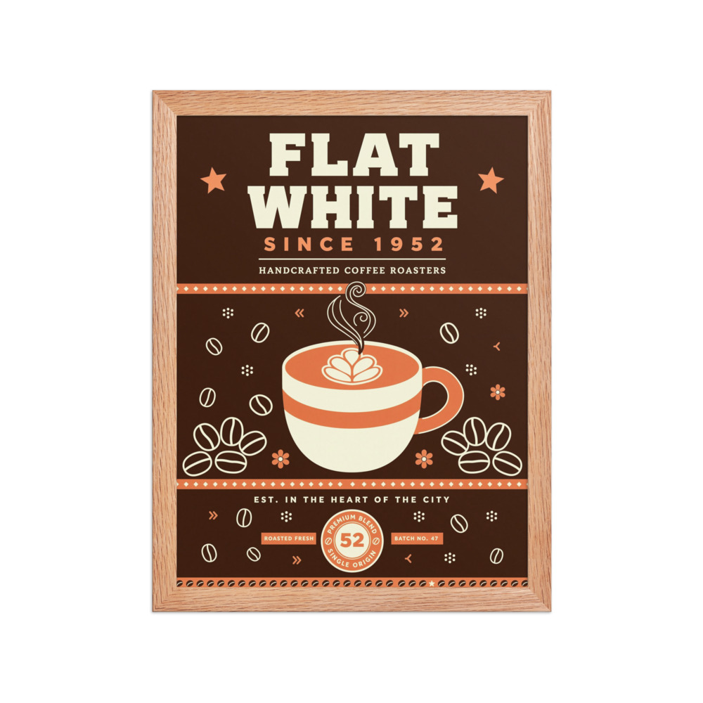 Flat White Poster