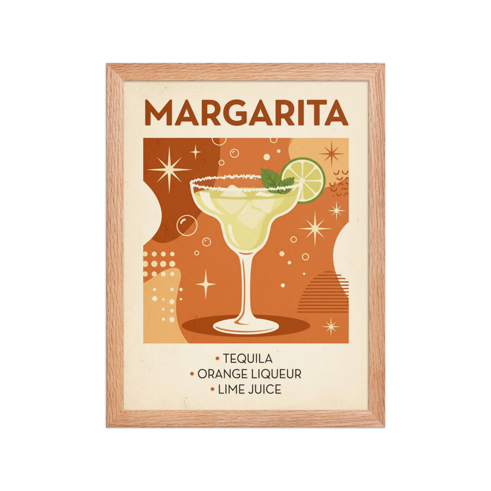 Margarita Recipe Poster