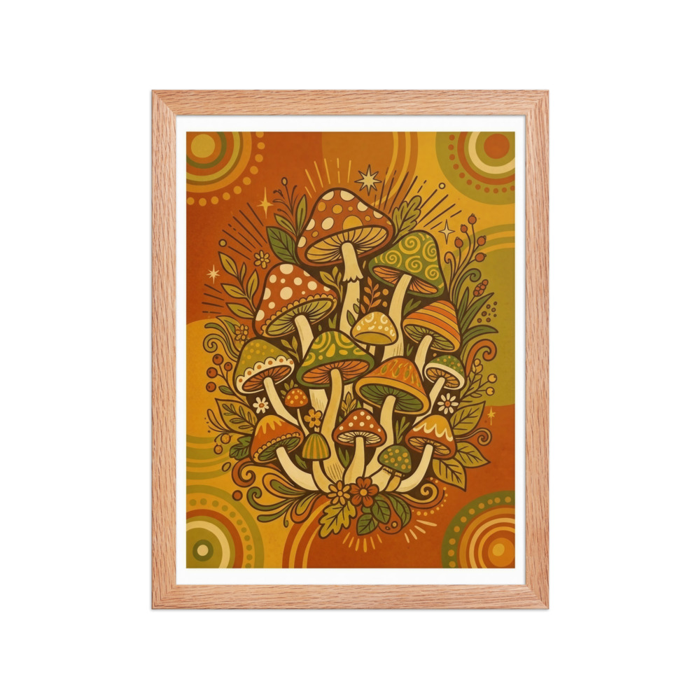70s Floral & Mushroom