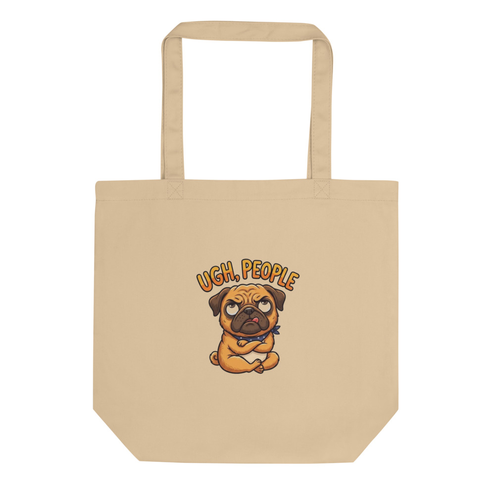 Grumpy Pug People Tote Bag