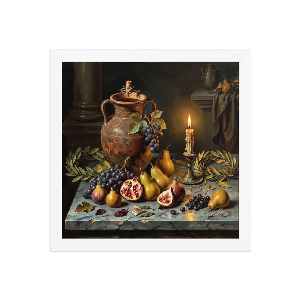 Dum Vivimus Vivamus Art Print, Dutch Golden Age still life, dining room decor, study decor, gift for art enthusiasts
