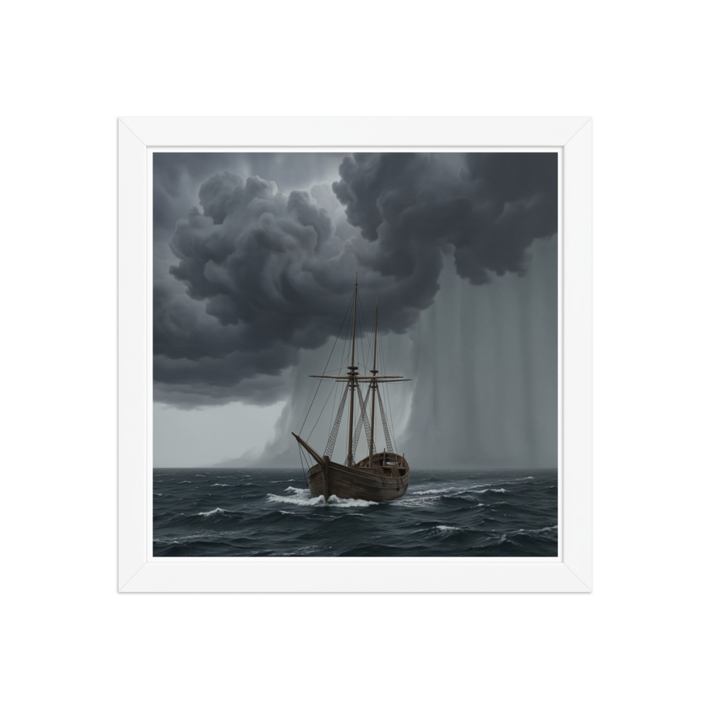 Premeditatio Malorum Art Print, vintage maritime wall art, nautical study decor, gift for maritime enthusiasts