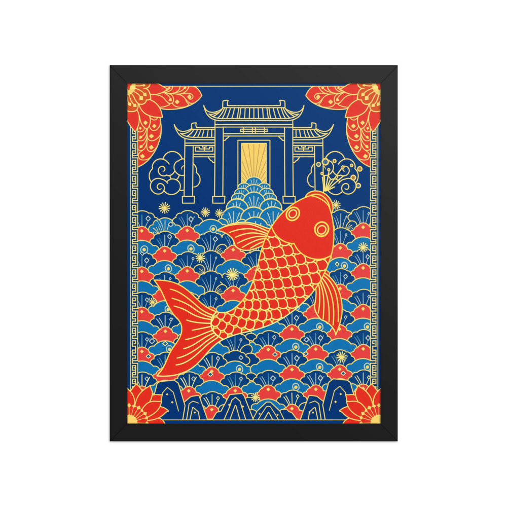 Leaping Koi 鲤跃龙门