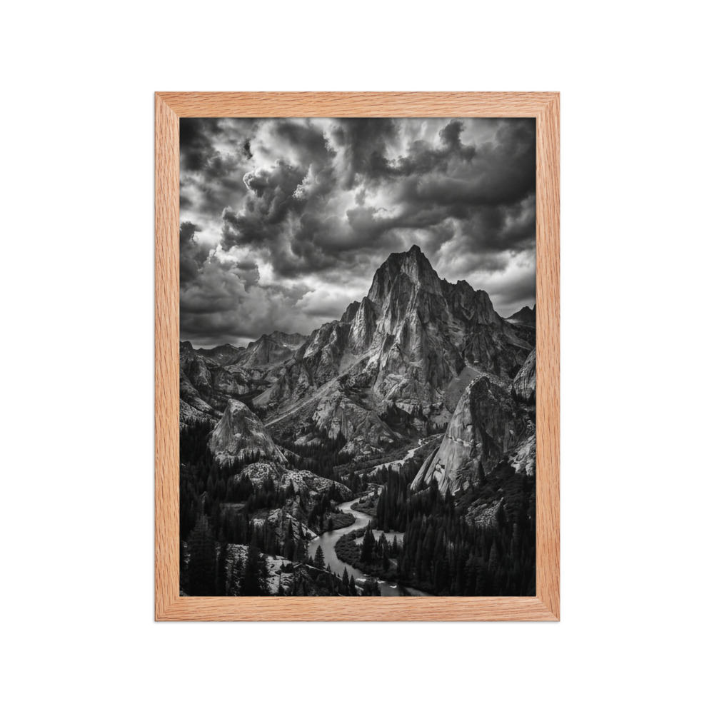 Mountain Peak with Storm Clouds