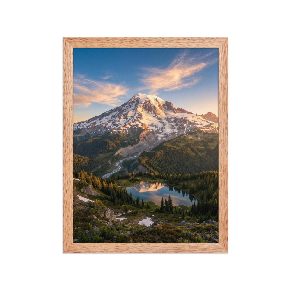 Snow-Capped Peak at Sunrise