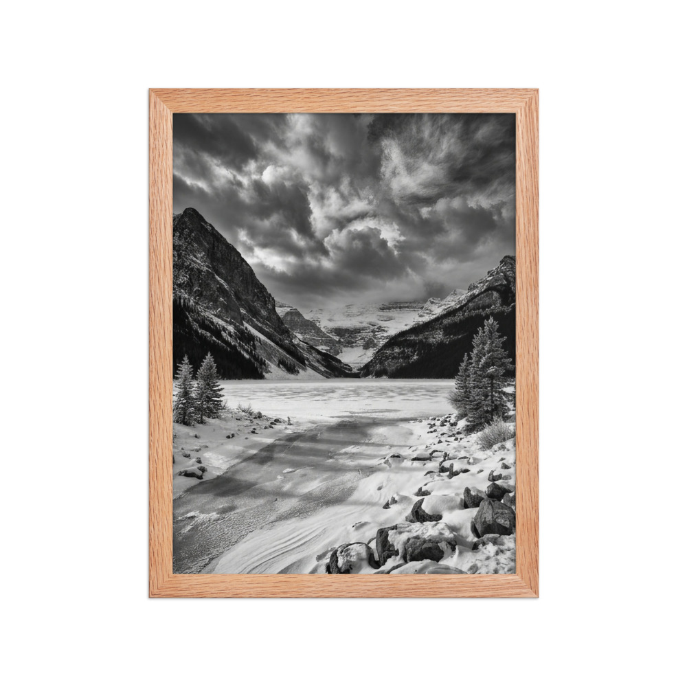 Frozen Alpine Lake