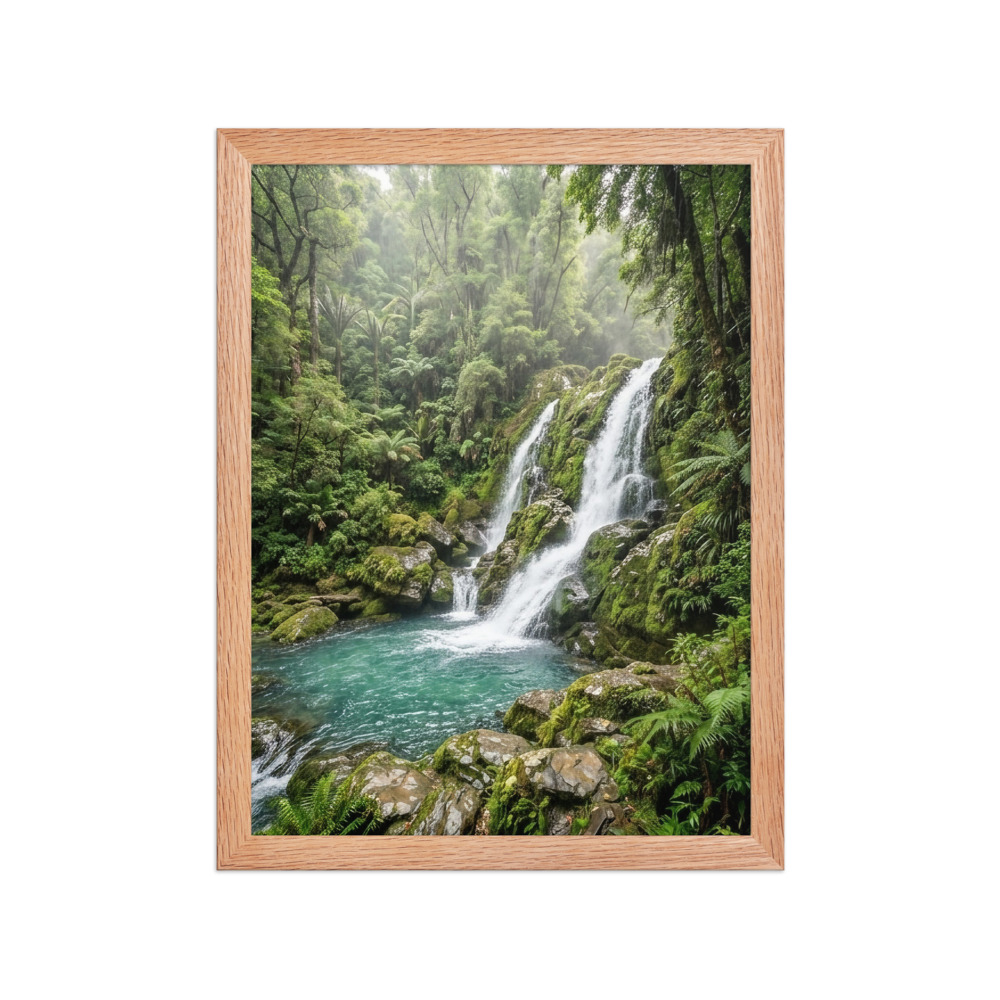 Lush Forest Waterfall