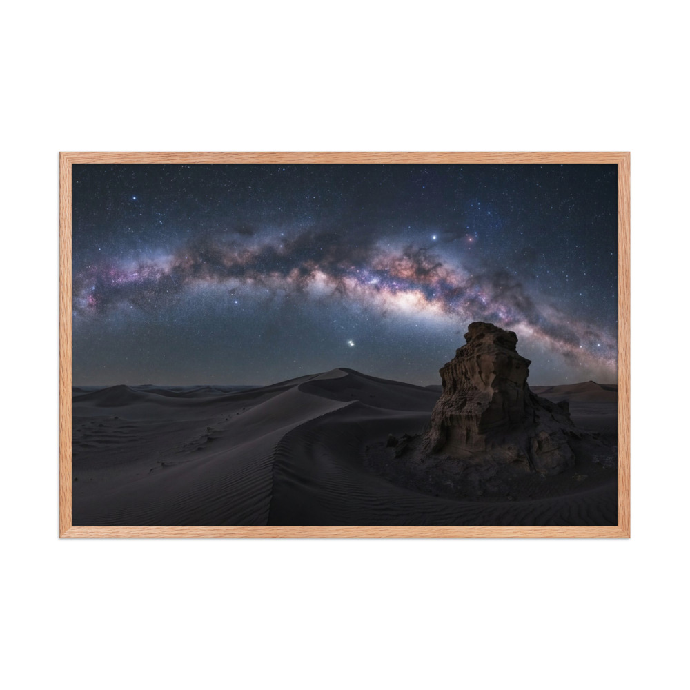 Milky Way Over Desert Dunes