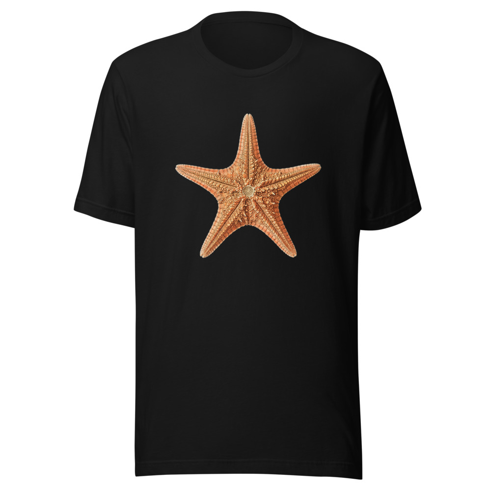 Starfish Study Tee, coastal graphic shirt, beachwear for summer, ocean lover gift, nature illustration t-shirt