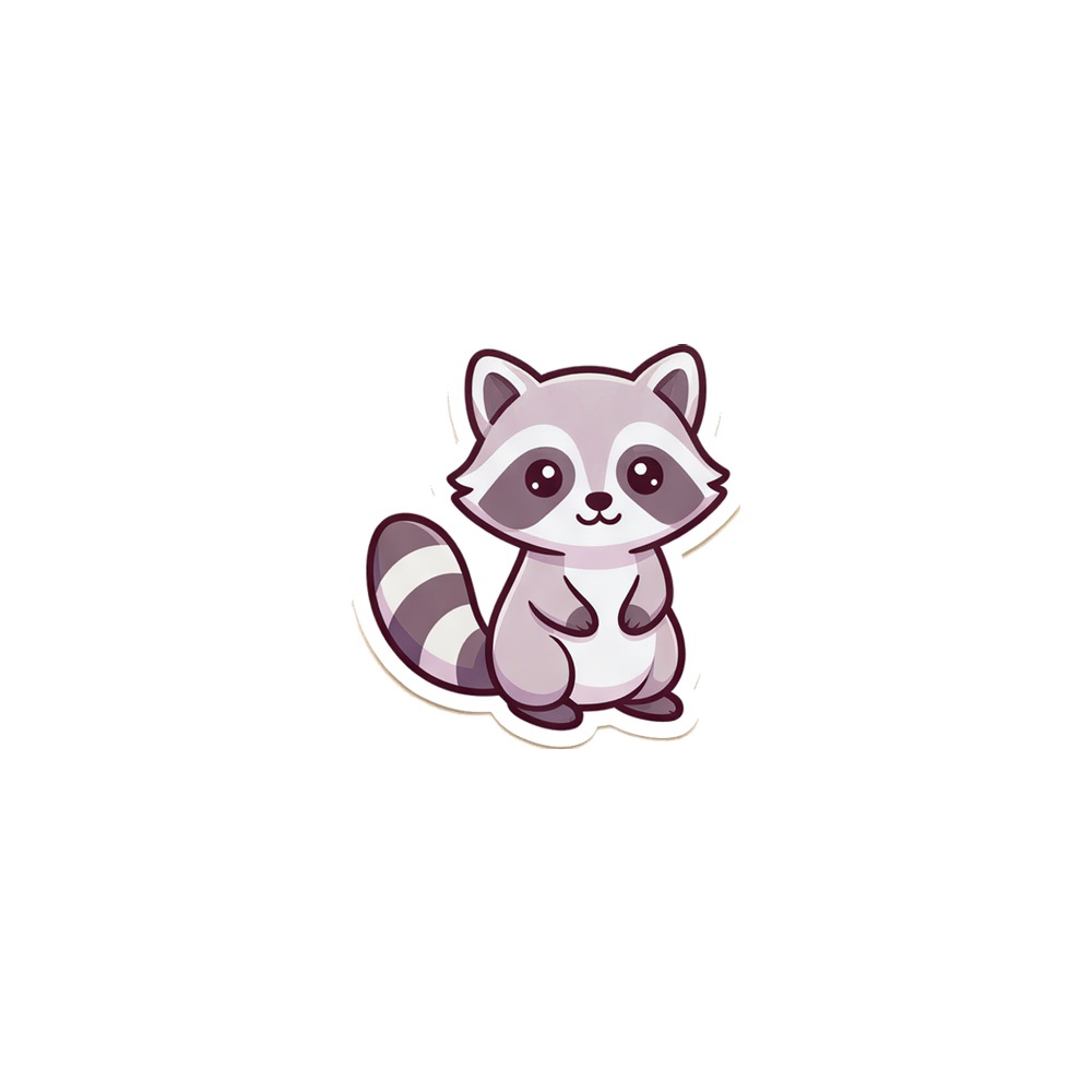 Little Raccoon Fridge Magnet, kawaii woodland animal, cabin decor, gift for raccoon fans