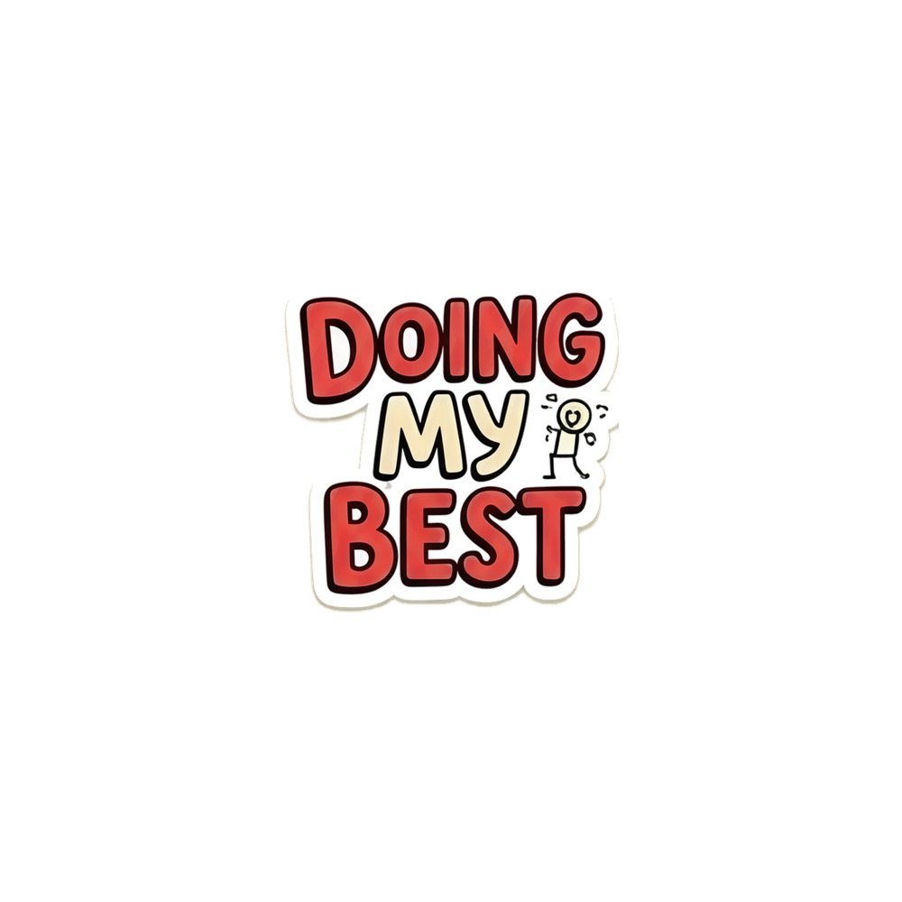 Doing My Best Fridge Magnet, positive quote, desk decor, encouraging gift