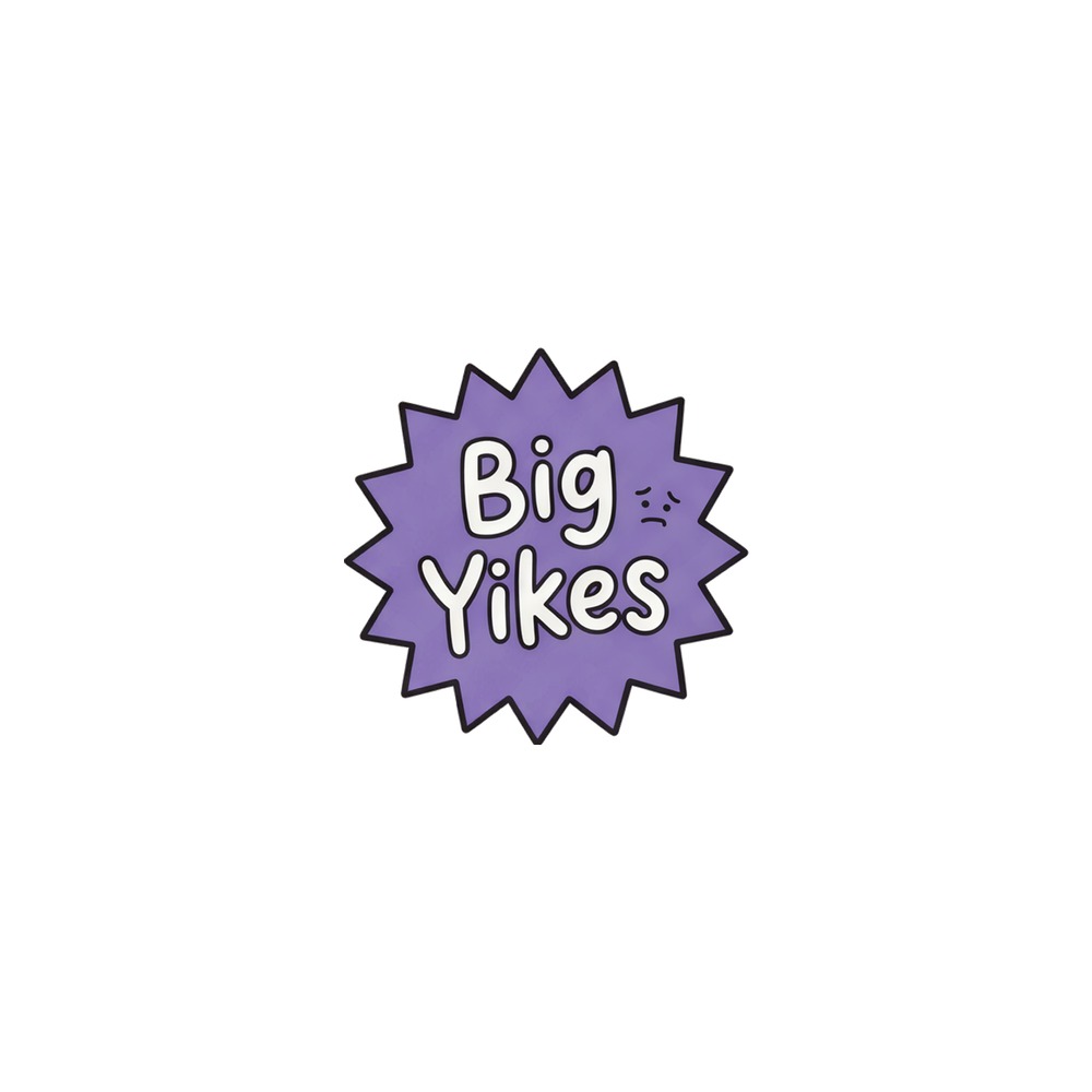 Big Yikes Fridge Magnet, funny reaction quote, locker decor, gift for the group chat