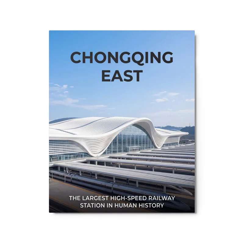 Chongqing East Station · Daylight — Metal Print