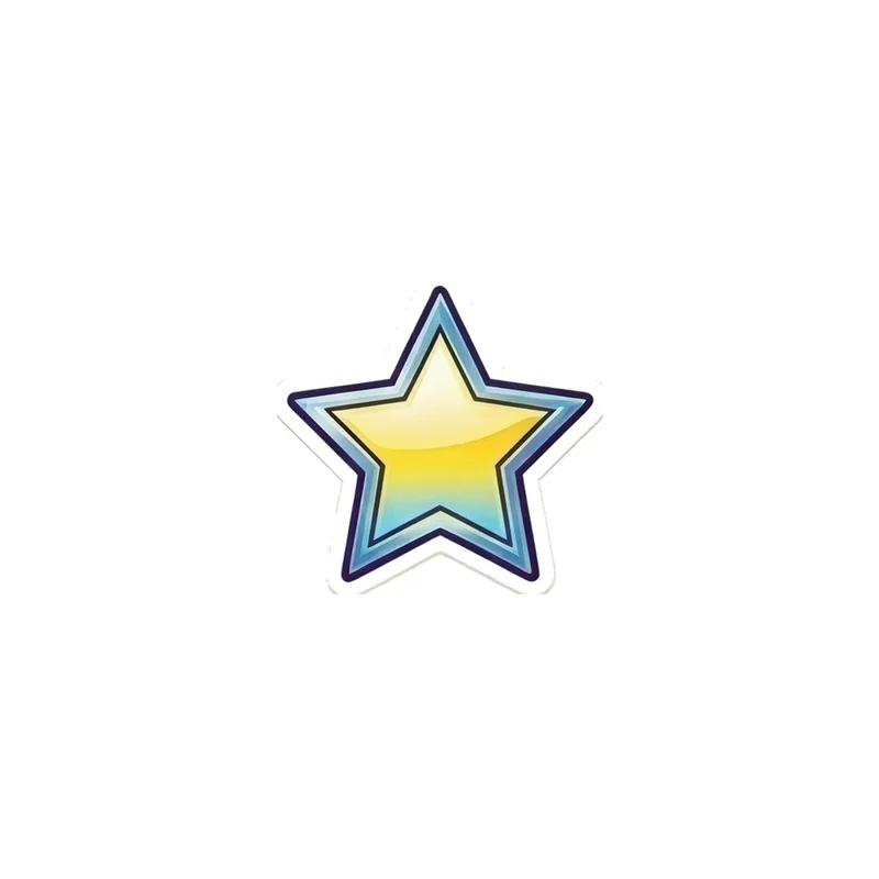 Chrome Star Fridge Magnet, y2k icon, room decor, gift for y2k fans