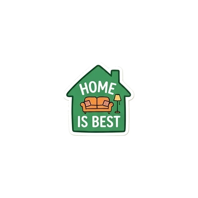 Home Is Best Fridge Magnet, funny work meme, office decor, gift for coworkers