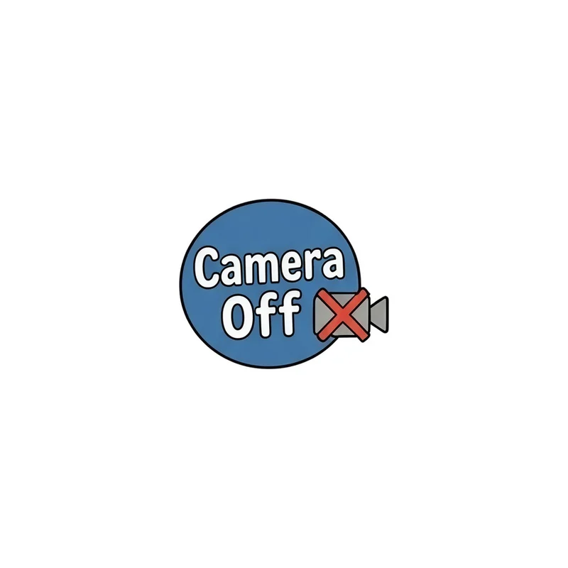 Camera Off Fridge Magnet, funny work meme, office decor, gift for coworkers
