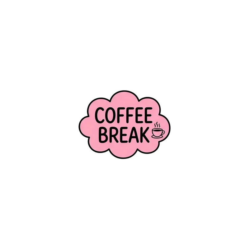 Coffee Break Fridge Magnet, funny coffee quote, home office decor, gift for coffee lovers
