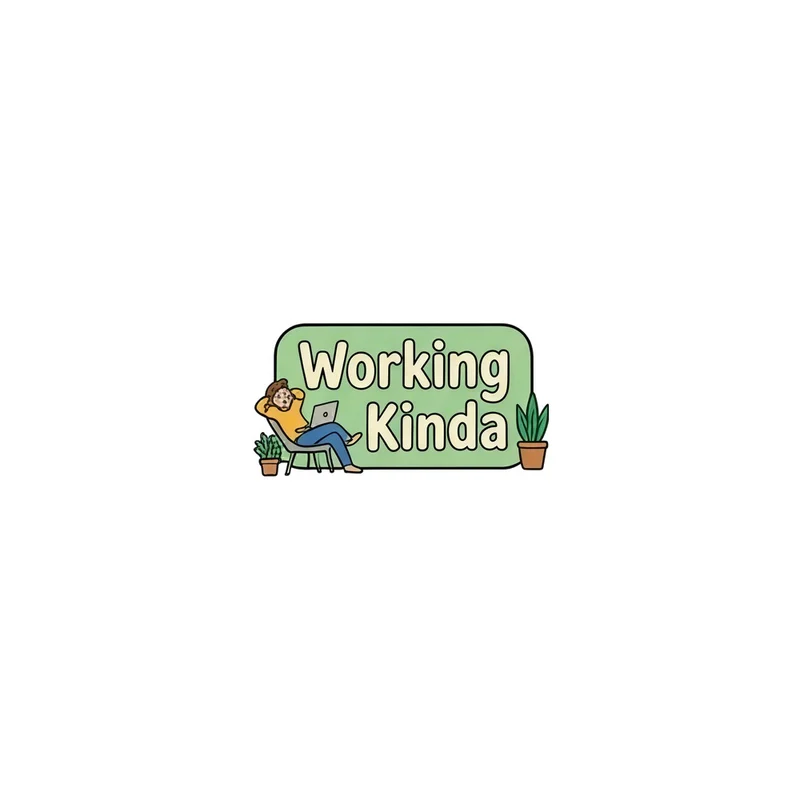 Working Kinda Fridge Magnet, funny work meme, office decor, gift for coworkers