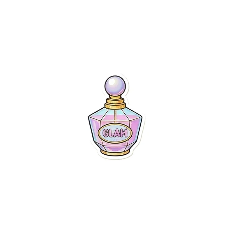 Glam Perfume Bottle Fridge Magnet, y2k icon, room decor, gift for y2k fans