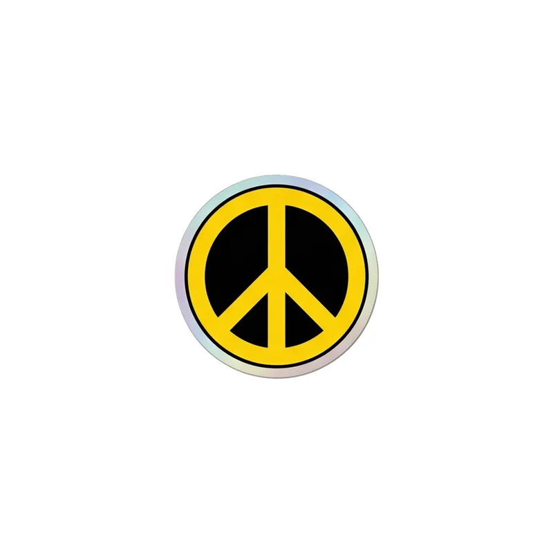 Yellow Peace Sign Fridge Magnet, y2k icon, room decor, gift for y2k fans