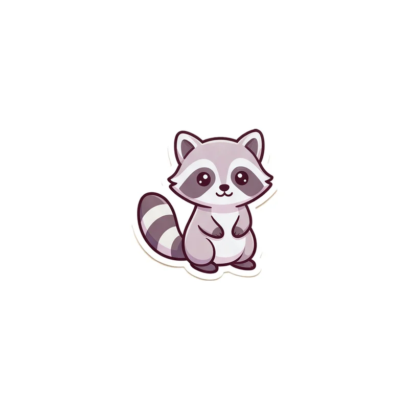 Little Raccoon Fridge Magnet, kawaii woodland animal, cabin decor, gift for raccoon fans