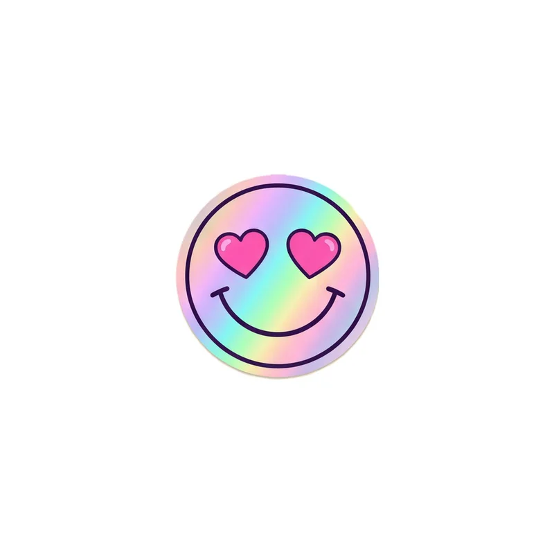 Heart Eyes Smiley Fridge Magnet, y2k icon, room decor, gift for y2k fans