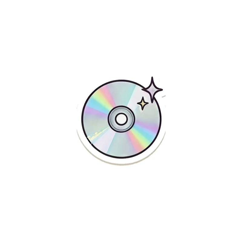 Sparkling CD Fridge Magnet, y2k cd icon, desk decor, gift for y2k fans