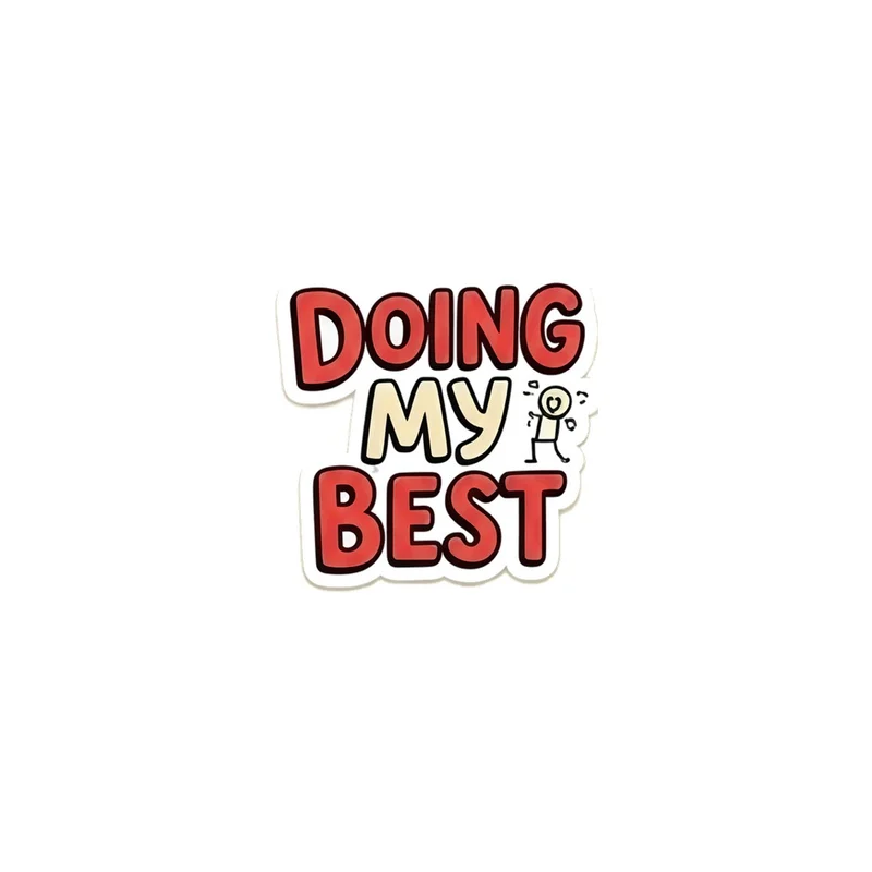 Doing My Best Fridge Magnet, positive quote, desk decor, encouraging gift