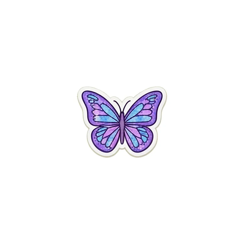 Purple Glitter Butterfly Fridge Magnet, y2k icon, room decor, gift for y2k fans