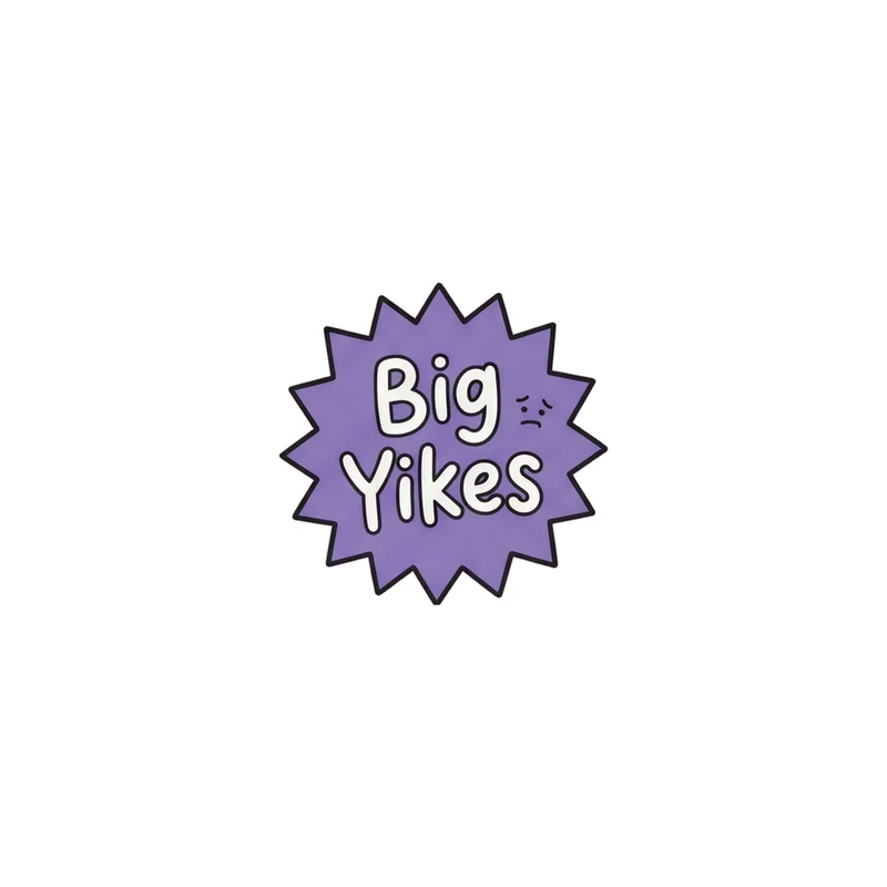 Big Yikes Fridge Magnet, funny reaction quote, locker decor, gift for the group chat