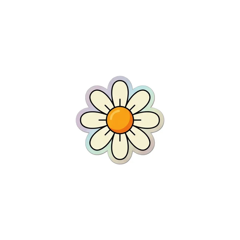 Cream Daisy Fridge Magnet, y2k icon, room decor, gift for y2k fans