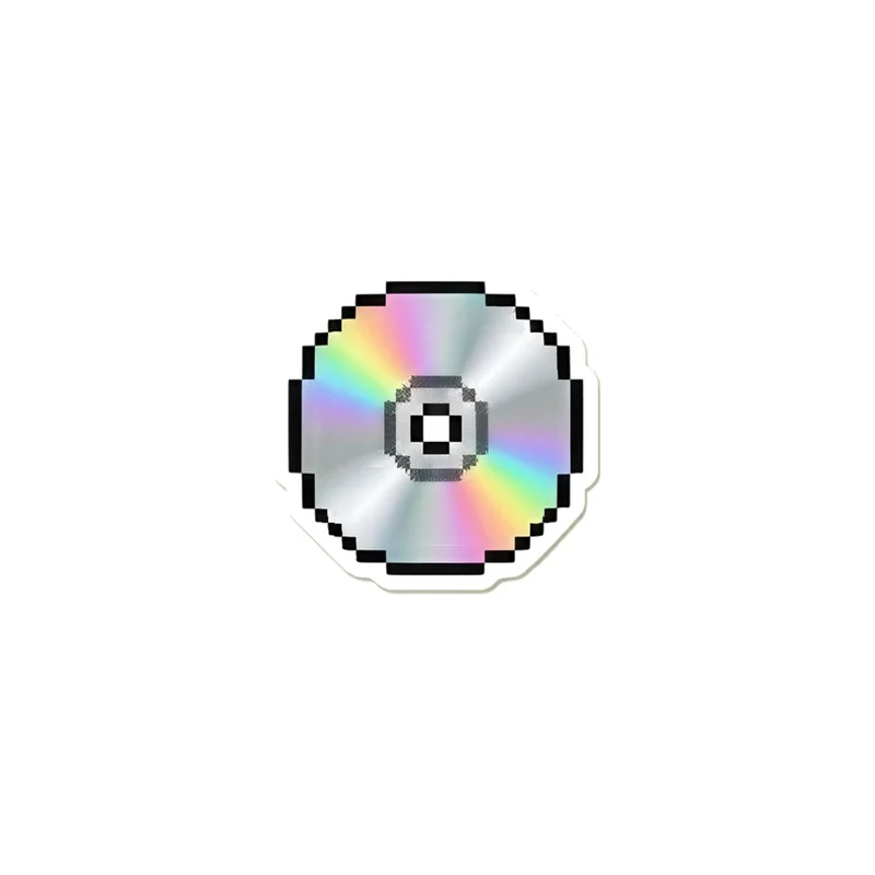 Pixel CD Fridge Magnet, y2k icon, room decor, gift for y2k fans