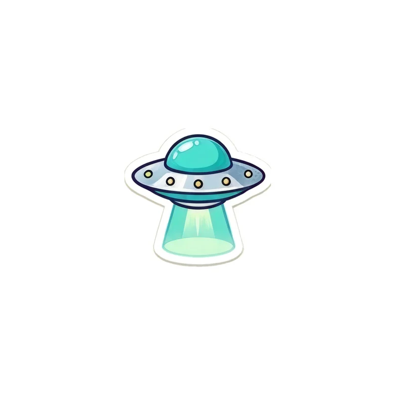 Flying Saucer Fridge Magnet, y2k icon, room decor, gift for y2k fans