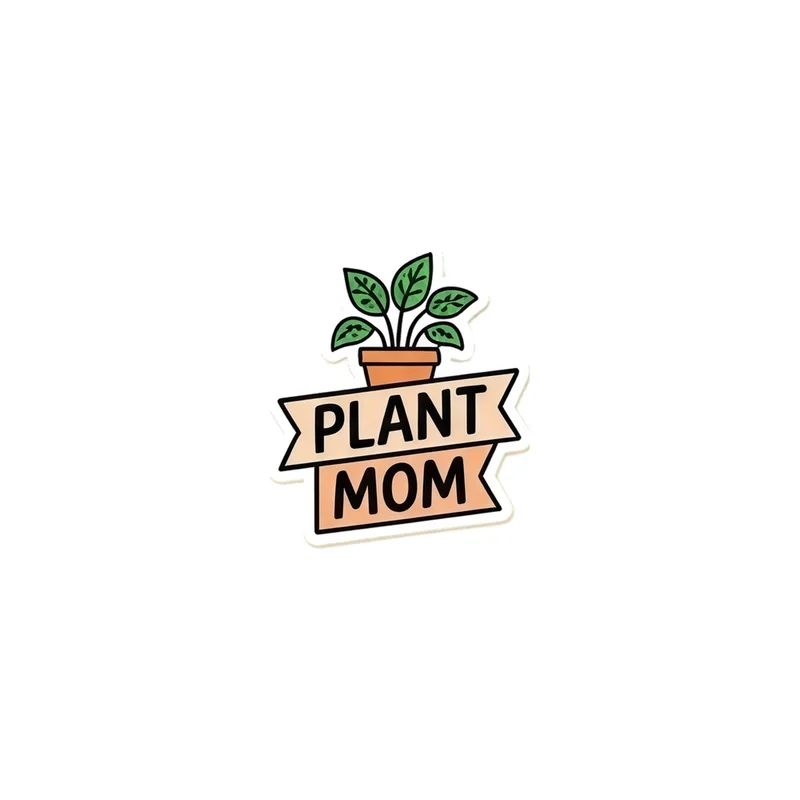 Plant Parent Die-Cut Magnet, funny plant lover gift, houseplant humor, fridge decor, plant parent housewarming gift