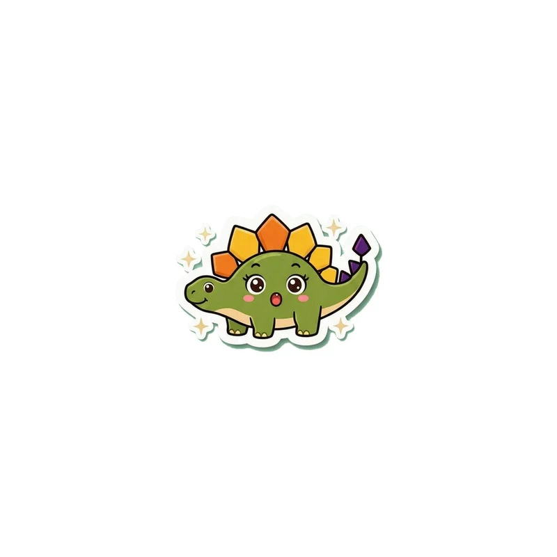 Dinosaur Pals Die-Cut Magnet, cute dinosaur art, fridge, locker, and lunchbox decor, prehistoric gift for dinosaur lovers